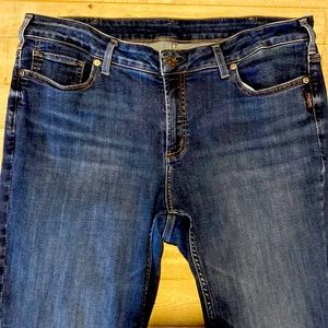 EUC Silver Elyse Slim Boot Jeans Size 16 Length 31